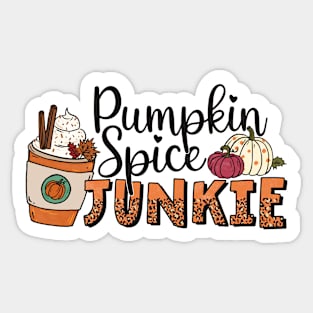 Pumpkin Spice Junkie Sticker